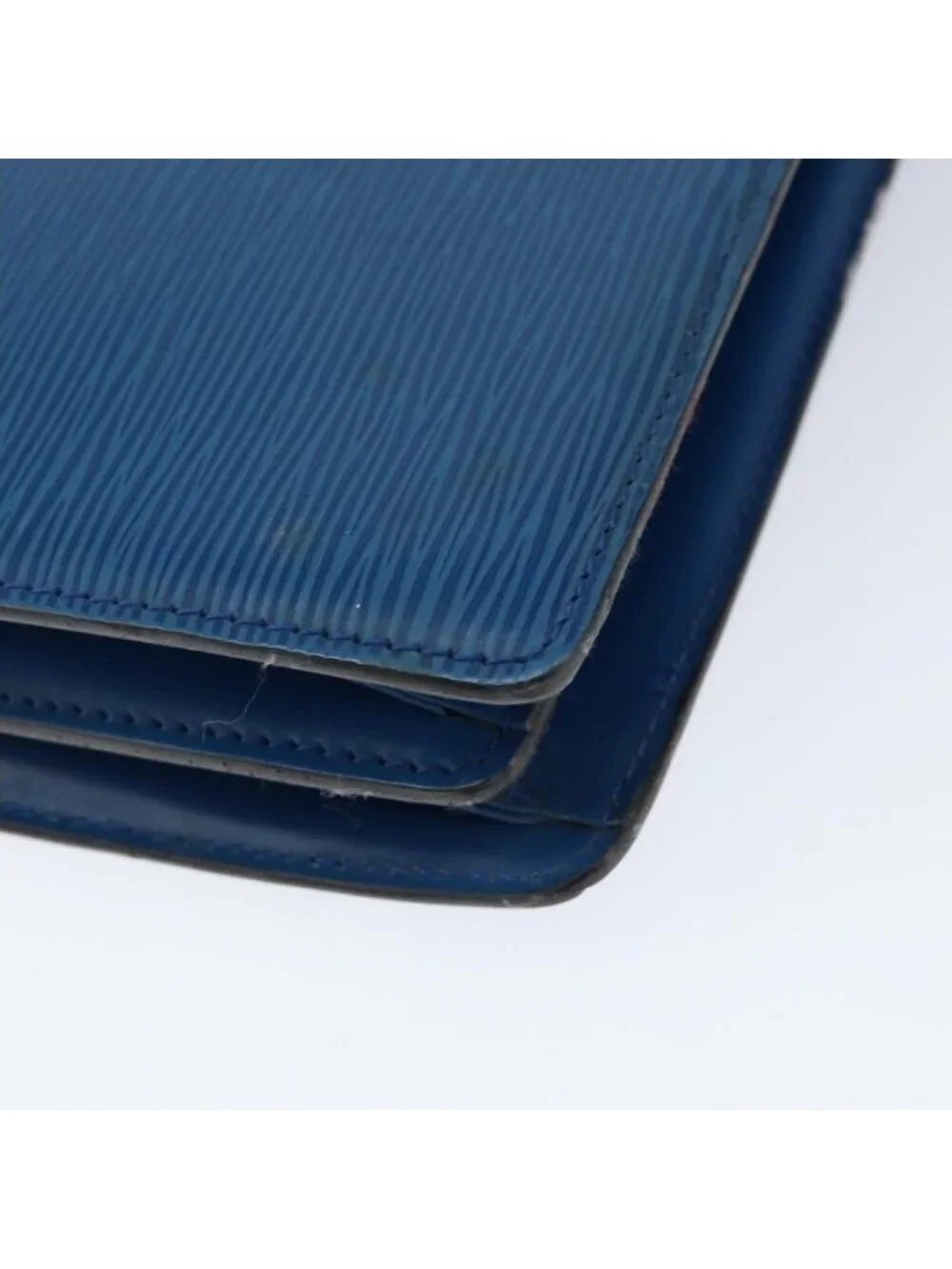 Authentic LOUIS VUITTON Epi Capuchin Shoulder Bag Blue M52345 LV